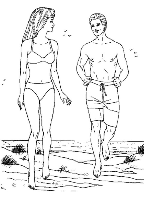 Barbie und Ken, Jogger am Strand