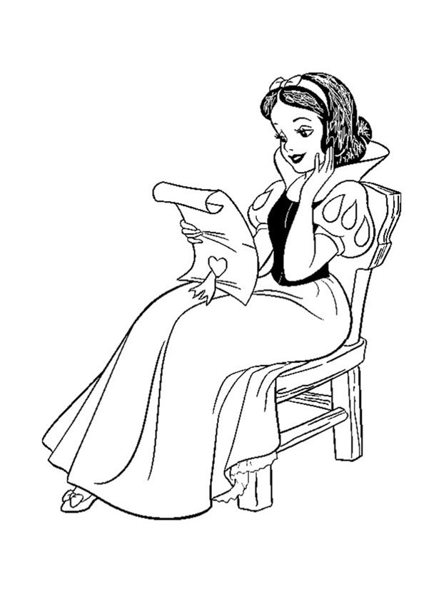 Prinzessin Schneewittchen Sitzung liest