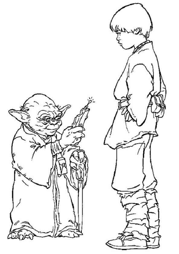 Meister Yoda Luke anweist