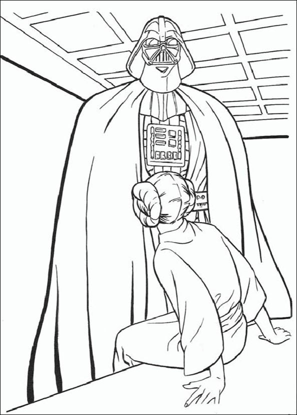 Prinzessin Leia und Darth Vader
