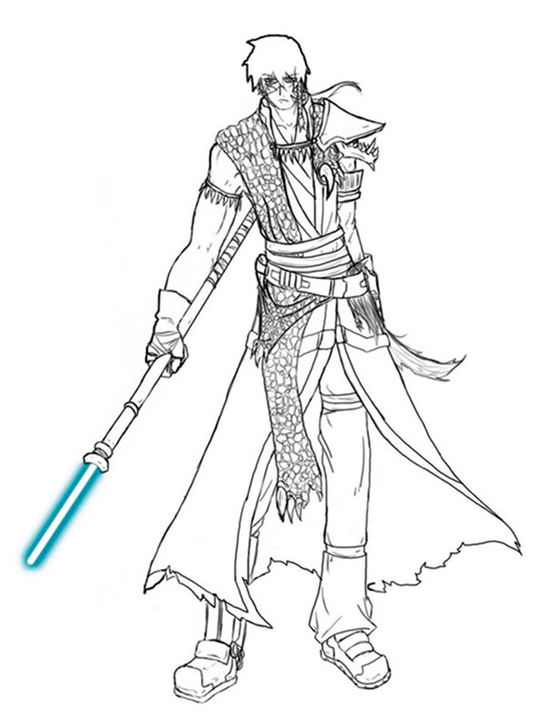 Anakin Skywalker mit Lichtschwert