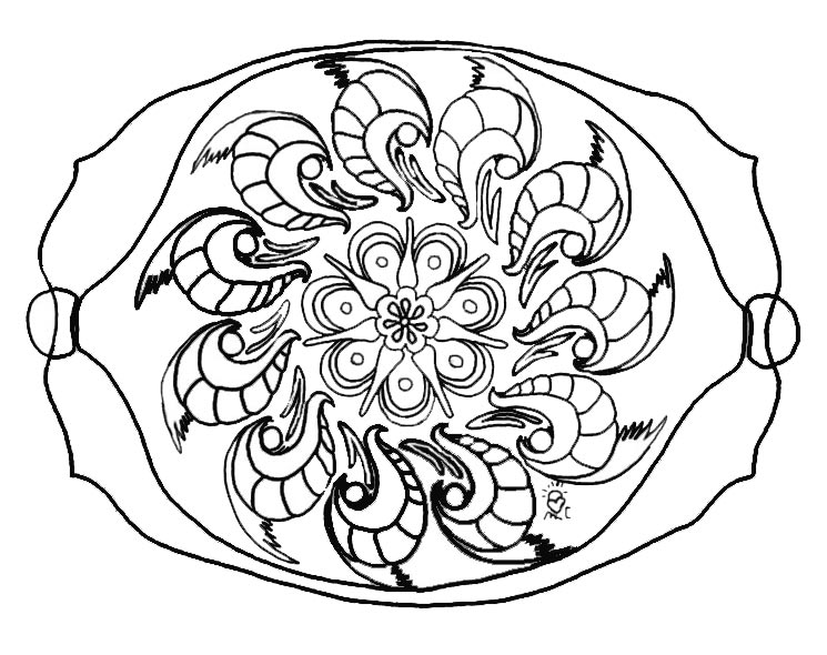 Mandala oval 1