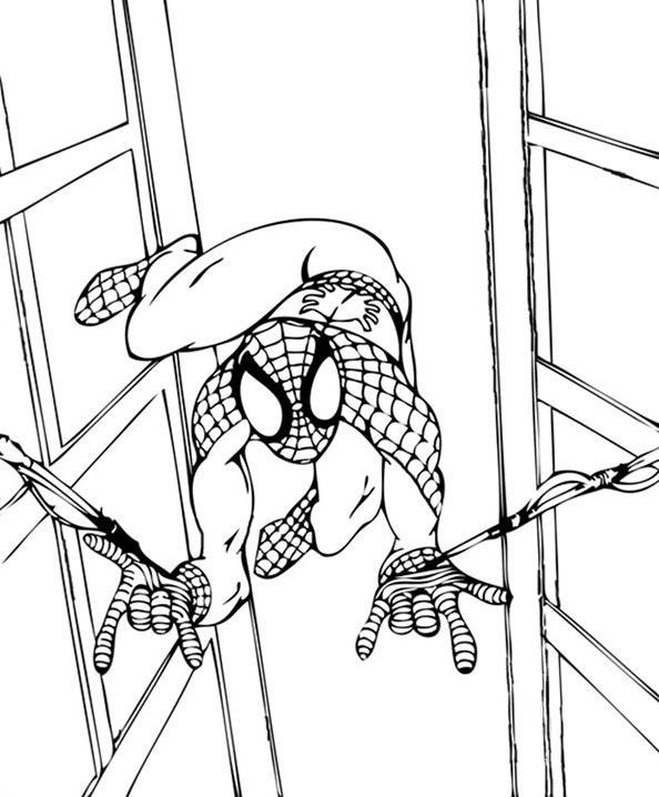 Spiderman klettern Gebäude