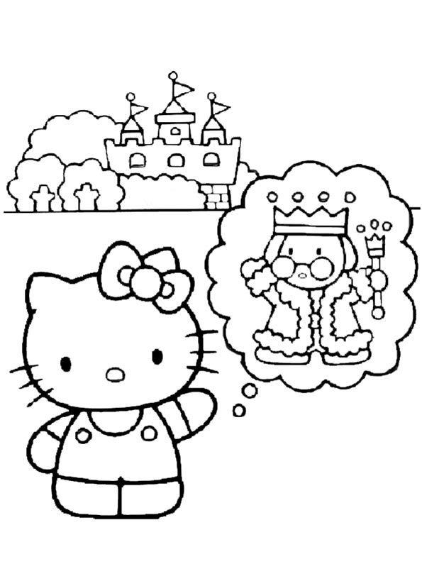 Hello Kitty den König in der Phantasie