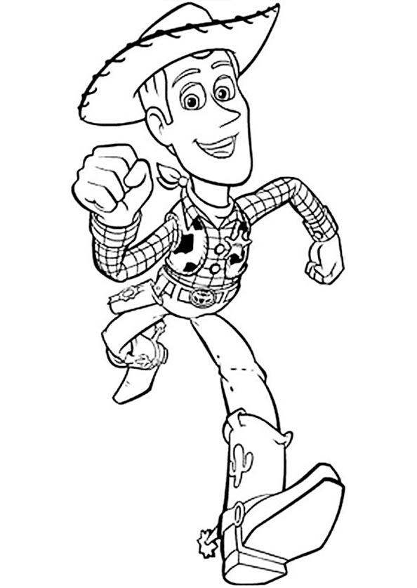 Woody aus Toy Story zum ausmalen