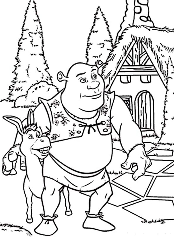 Shrek mit seinem Freund Esel